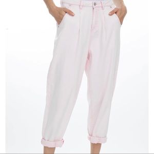 NWT Generation Love Rosie Denim Light Pink Light Weight Loose Fit Denim Mom Jean